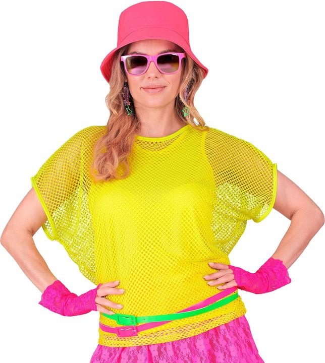 Produktbild Widmann Neon Gelbes Netzshirt kurze Ärmel (L)