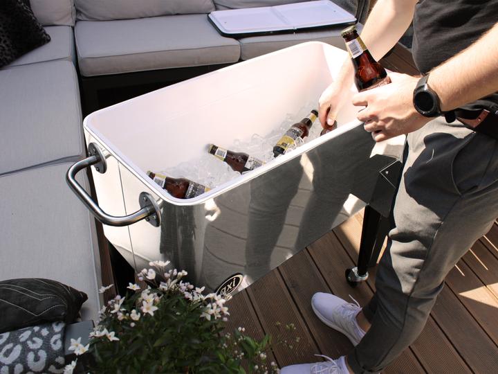 Actual product image Axi Retro Cooler Stainless Steel (76 l)