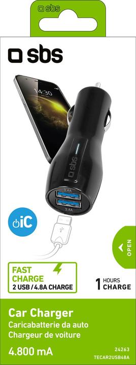 Actual product image SBS Car Charger with 2 USB Outputs