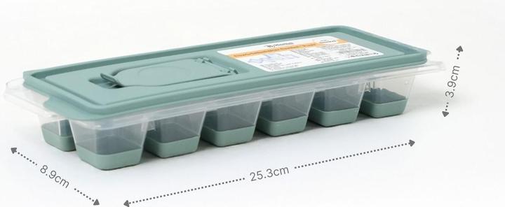 Produktbild B-Home Eiswürfelbehälter mit Deckel und Eingiesshilfe Eiswürfelform