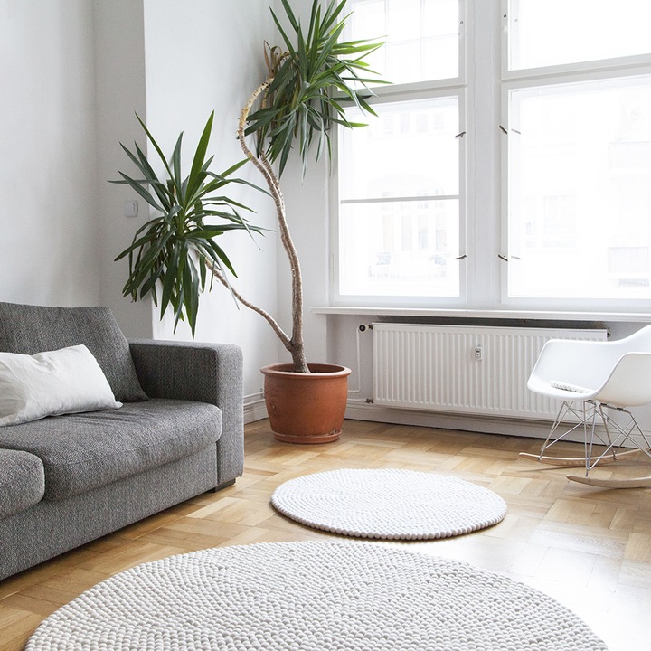 Produktbild Myfelt Linéa Filzkugelteppich (Ø 120 cm)