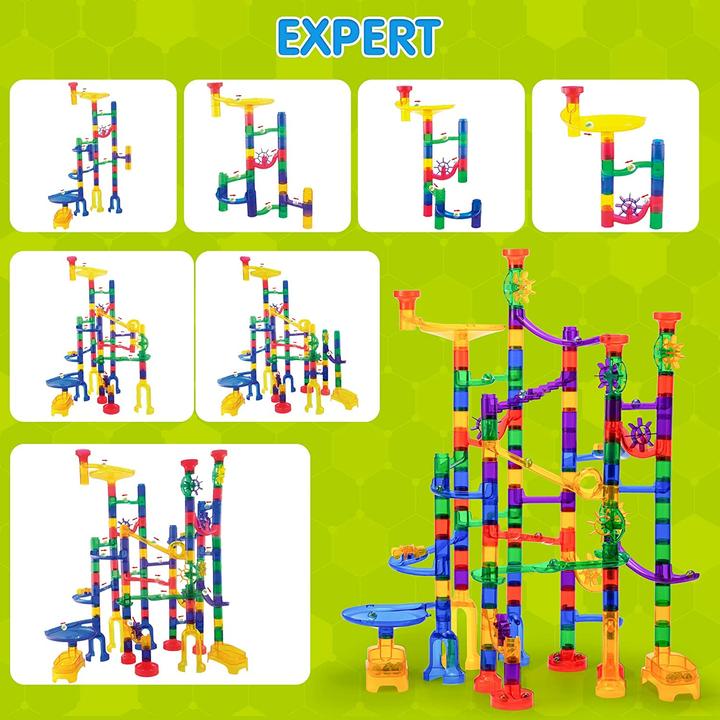 Actual product image Joyin 170 piece multicolor marble run