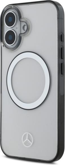 Actual product image Mercedes MEHMP16S23HUOKC iPhone 16 6.1" transparent hardcase Printed logo MagSafe (Apple iPhone 16)