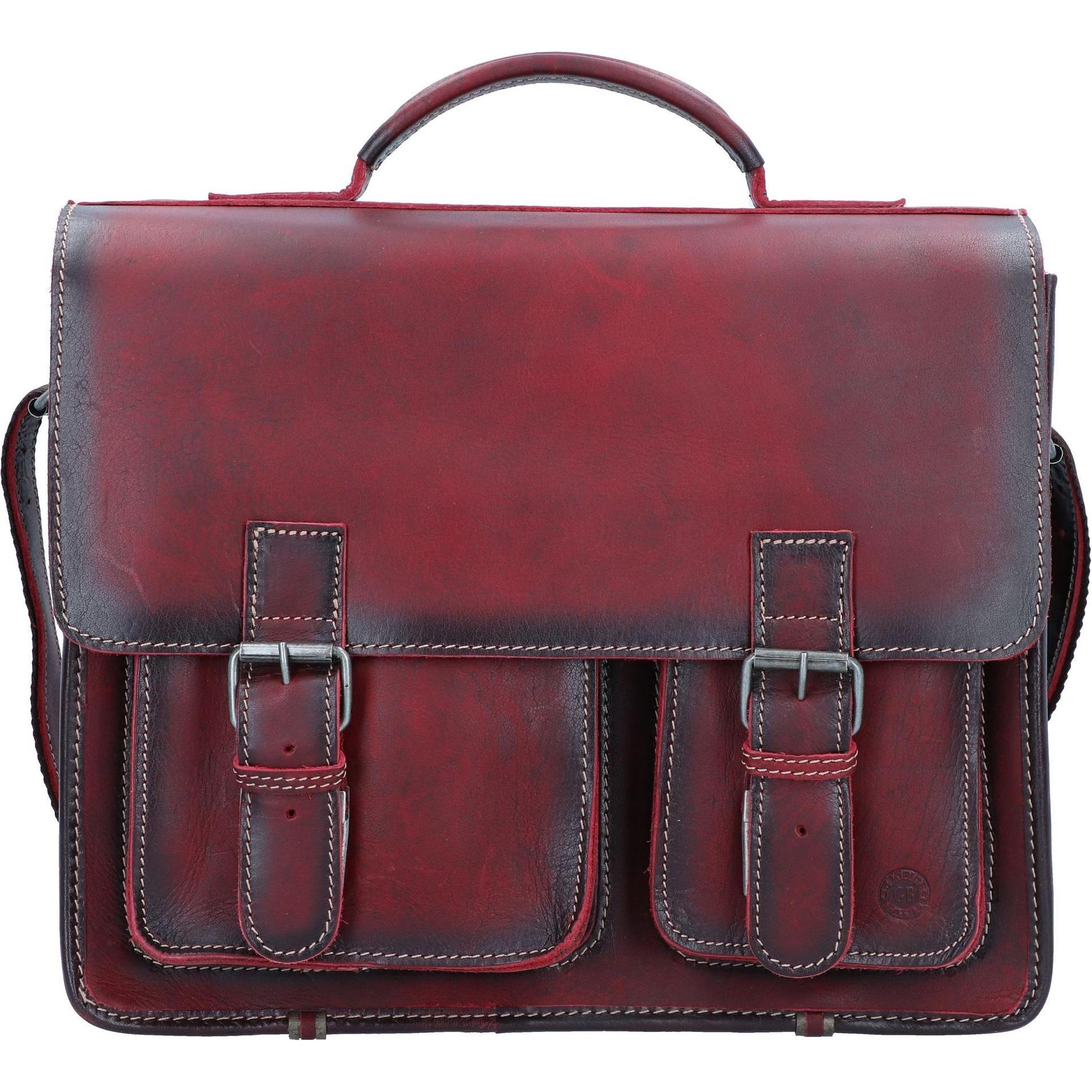 Greenburry Aktentasche Buffalo 1128 Mappe XXL, Notebooktasche, Rot