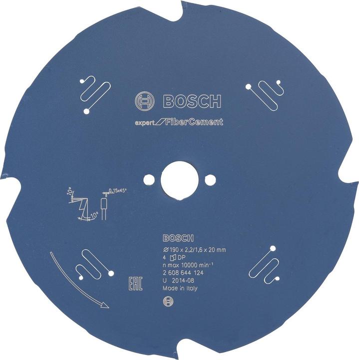 Produktbild Bosch Professional Zubehör Kreissägeblatt Expert für Fibre Cement, 190 x 20 x 2,2 mm, 4