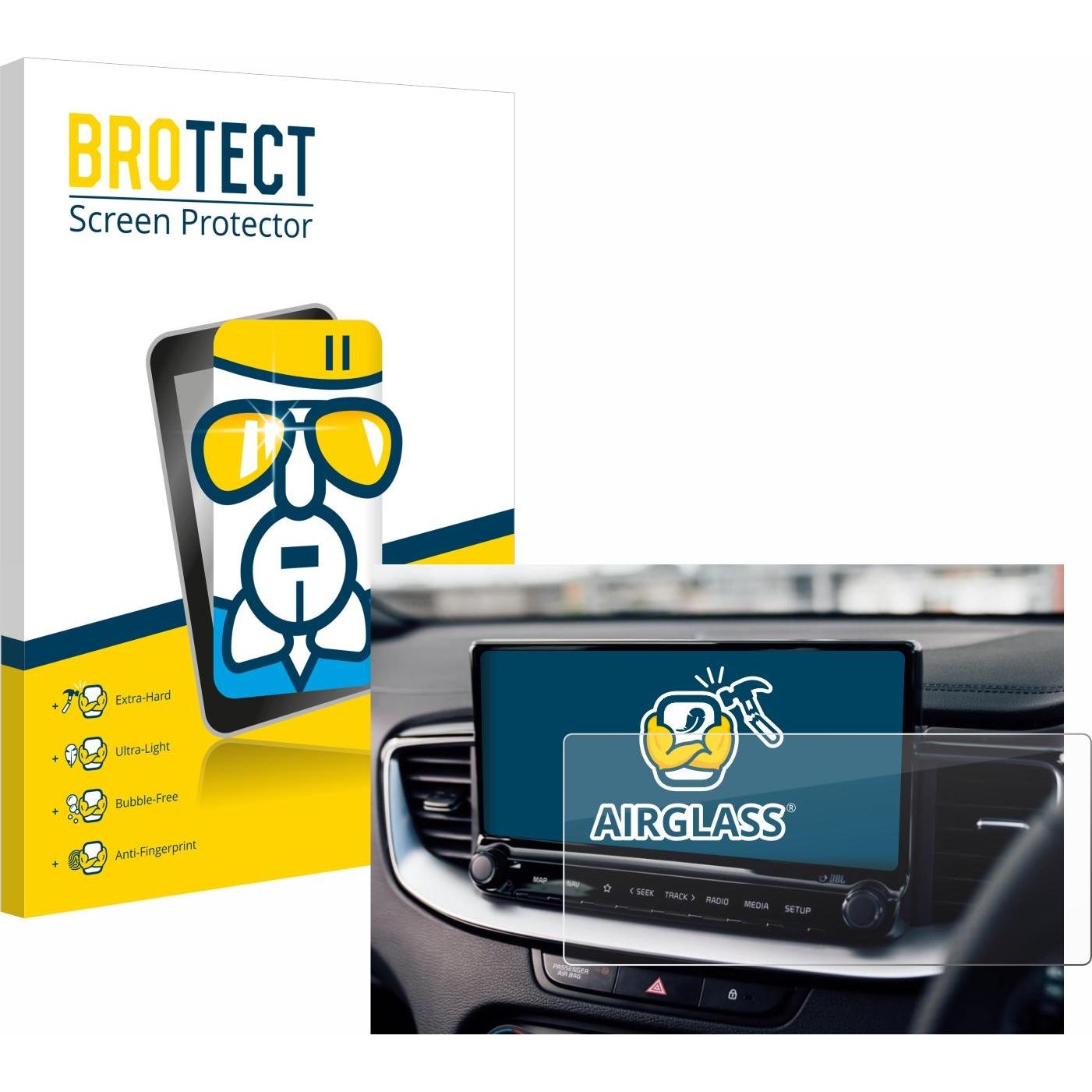 BROTECT, Fahrzeug Navigation Zubehör, Schutzglas Schutzfolie Glas Folie Displayschutz klar