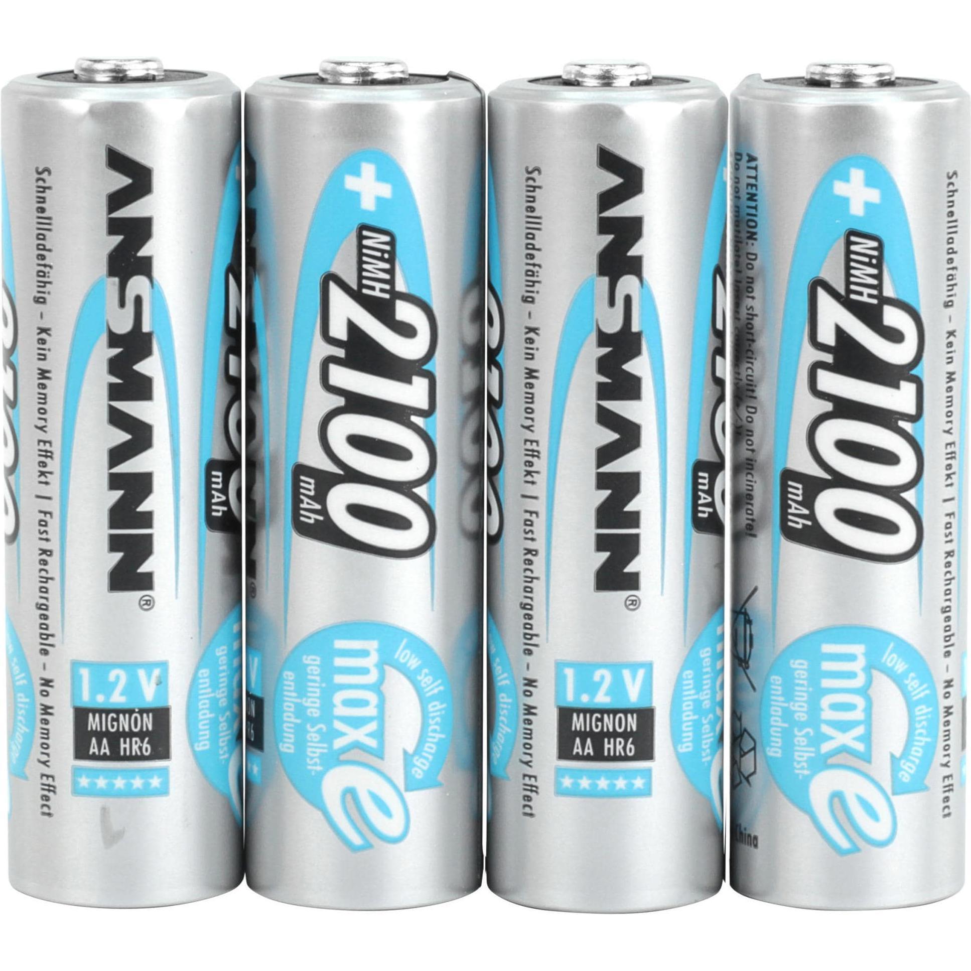 Thumbnail - Ansmann AA (4 Stk., AA, 2100 mAh), Batterien + Akkus