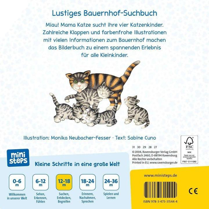 Produktbild Ravensburger Unterwegs auf dem Bauernhof (Deutsch, Sabine Cuno, 2017)