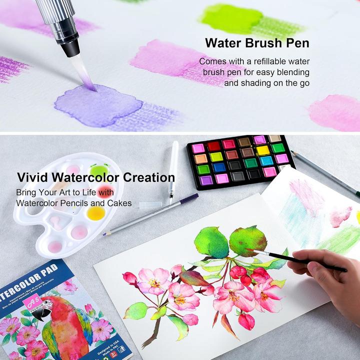 Image du produit Kalour Kit d'esquisse et de dessin de 154 pièces