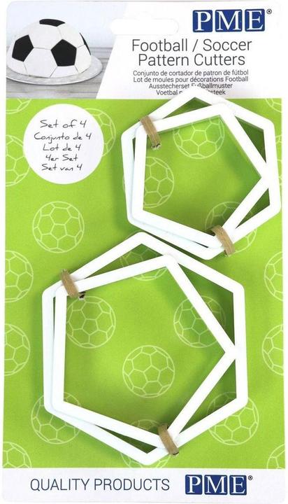 Actual product image PME Football Pattern Cookie Cutter Set 4 Piece