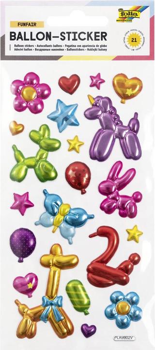 Actual product image Folia Balloon Sticker I 21 pcs.