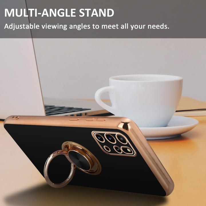 Produktbild Cadorabo Hülle für Samsung Galaxy S20 PLUS im TPU mit Kameraschutz und Ring LM089 Style (Samsung Galaxy S20+)