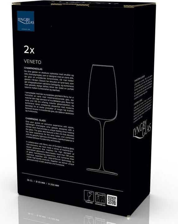 Image du produit Lyngby Champagnerglas Veneto 2 Stück, 36 cl (36 cl, 2 Verres, Flûtes à champagne)