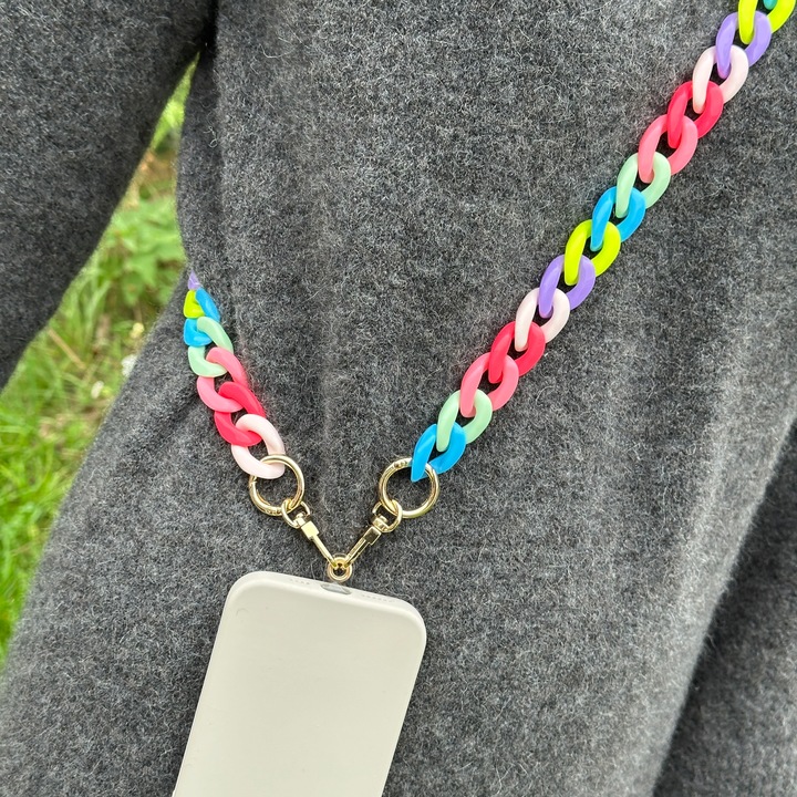 Immagine prodotto PhoneLook Attacco universale a tracolla per custodia/catena colorata per telefono Multicolore
