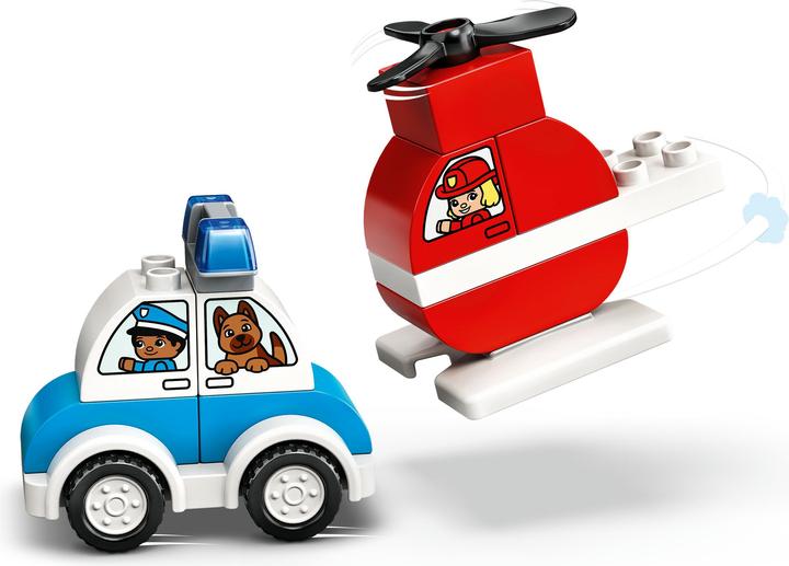 Actual product image LEGO My first fire brigade helicopter and my first police car. (10957)