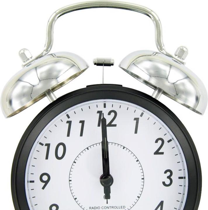 Actual product image AccuCell Alarm clock nostalgic big, the radio alarm clock with metal bell