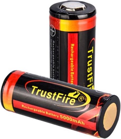 Actual product image Trustfire Akku 26650, geschützter (1 pcs., 26650, 5000 mAh)