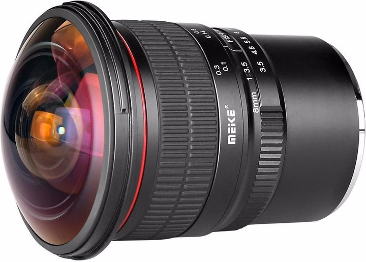 Actual product image Meike 8mm f/3.5 MFT (Micro Four Thirds, APS-C / DX)