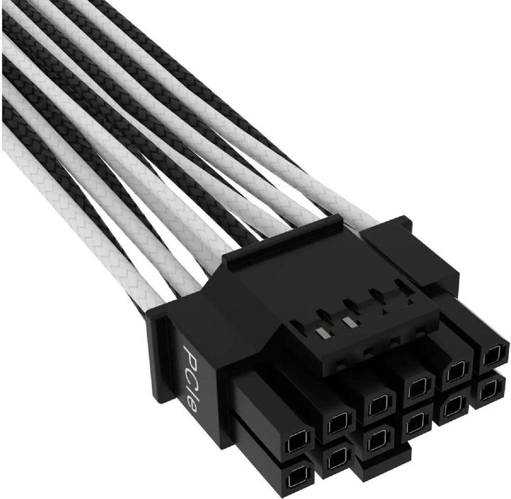 Actual product image Corsair Premium 12+4-pin 12VHPWR-600-W cable for PCIe Gen 5 with single jacket (65 cm, 8 pin EPS, PCIe)