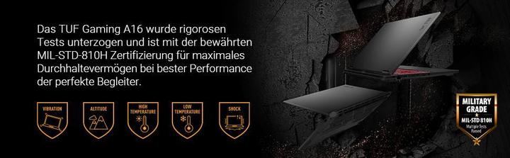 Produktbild ASUS TUF Gaming A16 RTX 4070 (16", 1000 GB, 32 GB, DE)