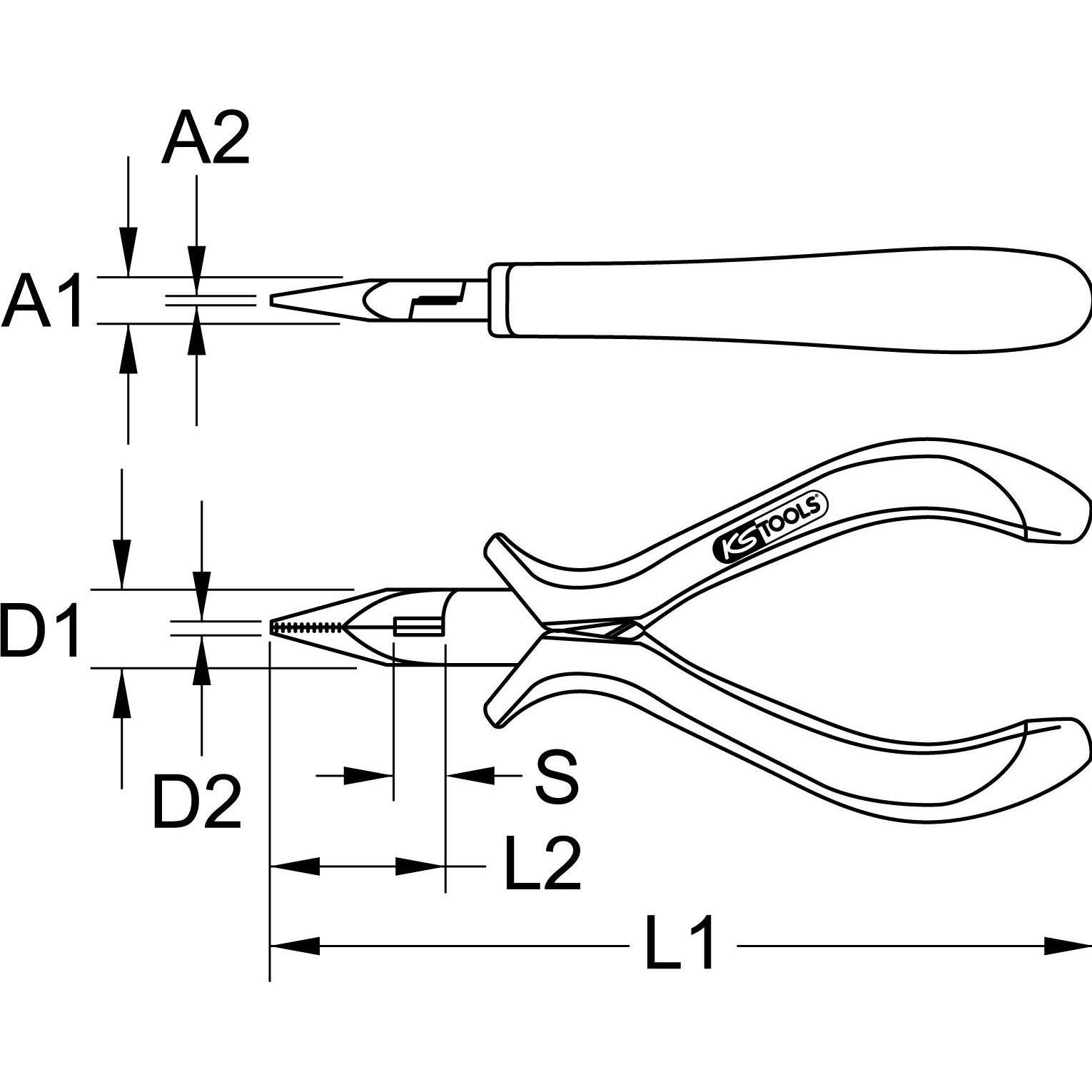Thumbnail - KS Tools, Zange, 500.7021 (130 mm)