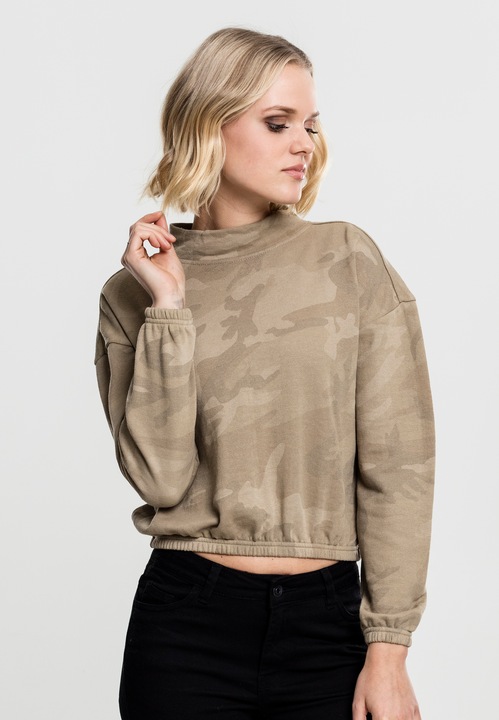 Actual product image Urban Classics Ladies Camo Turtleneck Crew (S)
