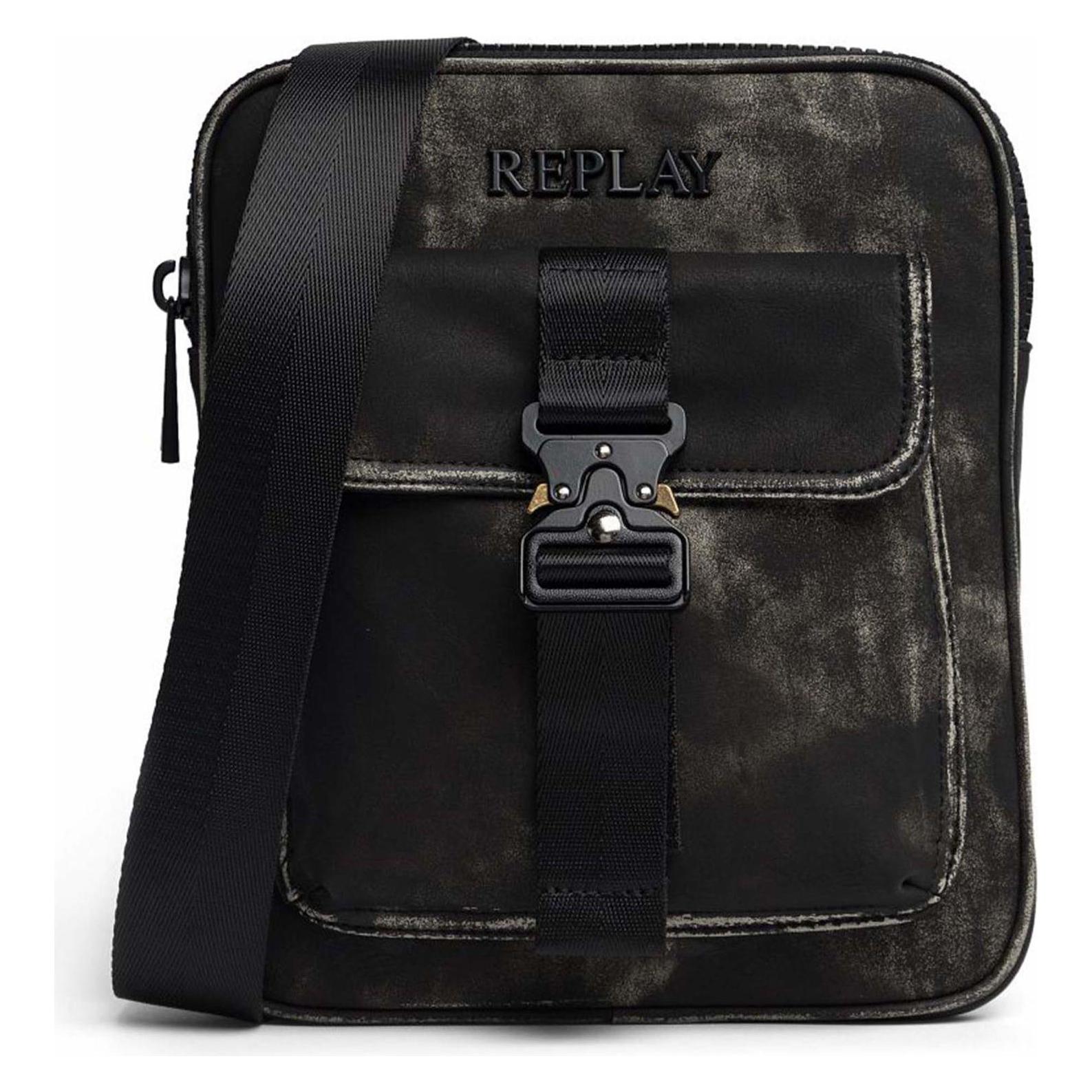 Replay, Herren, Handtasche, Reporter Bag, Schwarz
