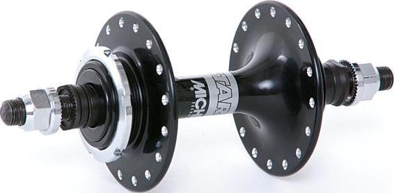 Actual product image Miche Primato Pista High Flange Rear Hubs Fixed/Free (Black/32) (Disc brake Center lock)