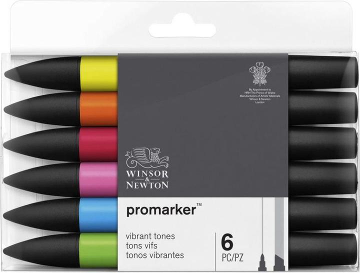 Actual product image Winsor & Newton 0290110 ProMarker, Professional layout marker - 2 tips, fine and wide for Zeic (6 x)