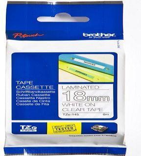 Produktbild Brother Tze-145 (1.80 cm, Weiss, Transparent)