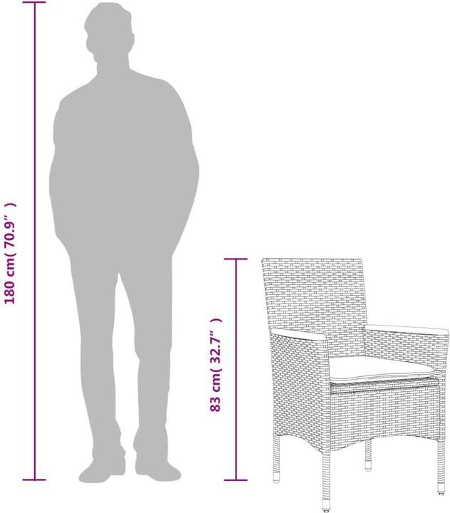 Produktbild vidaXL Garten Essgruppe