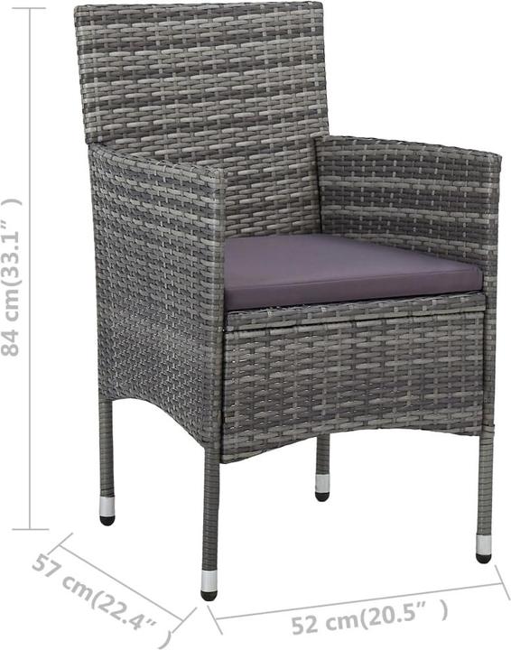 Produktbild vidaXL Garten Essgruppe (250 x 100 x 75 cm)