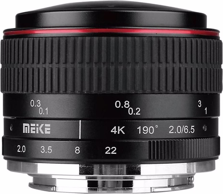 Produktbild Meike 6.5mm f/2.0 Fisheye EF-M (Canon EF-M, Vollformat, APS-C / DX)