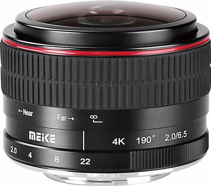Produktbild Meike 6.5mm f/2.0 Fisheye EF-M (Canon EF-M, Vollformat, APS-C / DX)