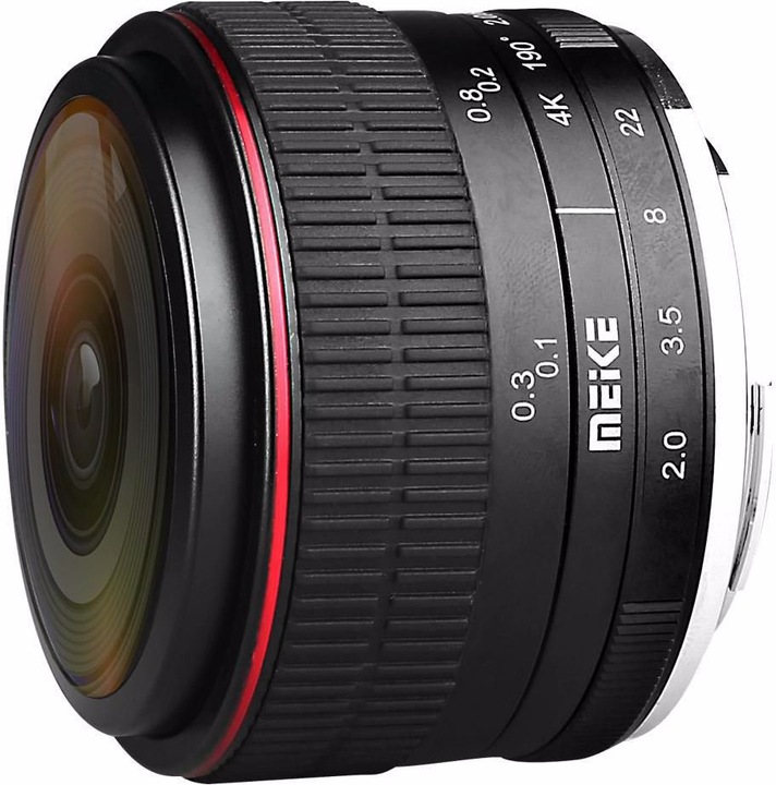 Produktbild Meike 6.5mm f/2.0 Fisheye EF-M (Canon EF-M, Vollformat, APS-C / DX)