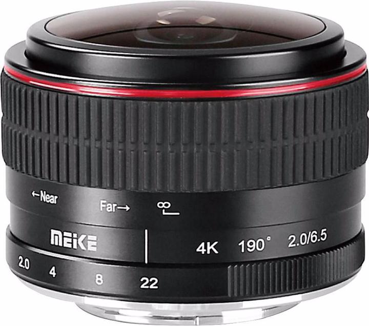 Actual product image Meike 6.5mm f/2.0 Fisheye, Sony E (Sony E, full size, APS-C / DX)