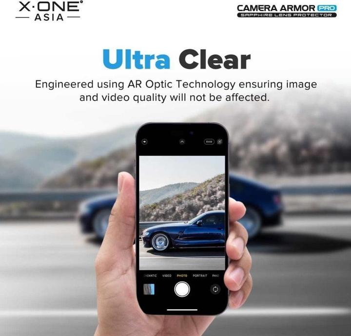 Immagine prodotto X-One Protective glass Sapphire Camera Armor Pro - for iPhone 16 Pro/16 Pro Max (1 Pezzo/i, Apple iPhone 16 Pro, Apple iPhone 16 Pro Max)
