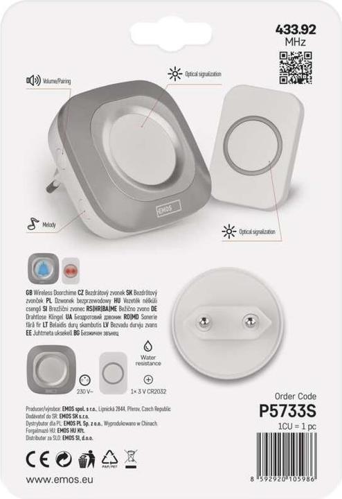 Actual product image Emos P5733S (Wireless)