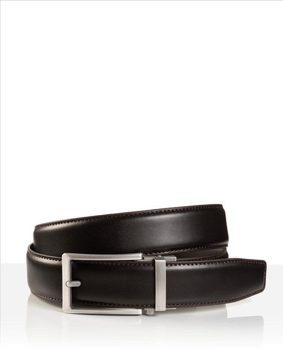 Actual product image Monti Leather belt STANFORD 3.5 cm wide, automatic buckle, infinitely variable (90)