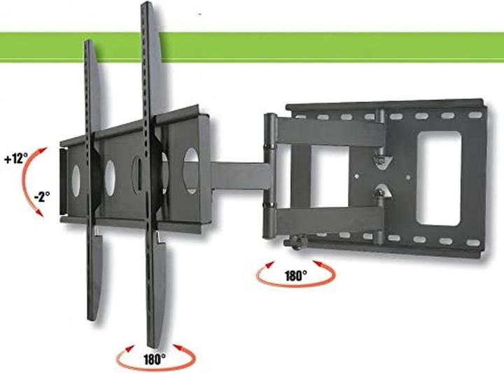 Produktbild Techly Klammer für LCD-Display - Schwarz - Bildschirmgrösse: 81.3-165.1 cm (32"-65") (Wand, 50 kg, 32" - 65")