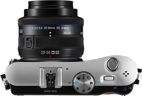 Produktbild Samsung NX100, 14.6 MP, 20-50mm Kit, kompakte Systemkamera (APS-C / DX)