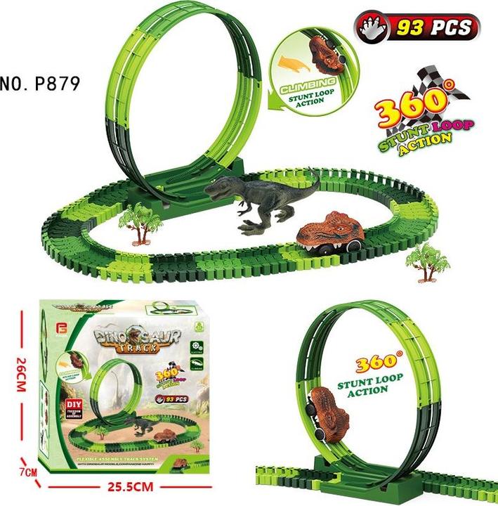 I Am Creative Dino Eisenbahn, Rennbahn 93-teilig