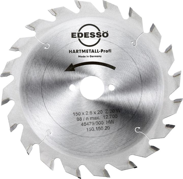 Actual product image Magni EDESSOE TOOLS AND MORE GMBH & CO.KG. 15015020 Circular saw blade HM W 24T. D.150mm W.2,6mm EDESSÖ