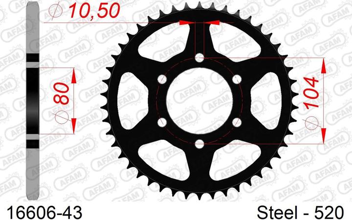 Image du produit Afam 520 43 dents (43)