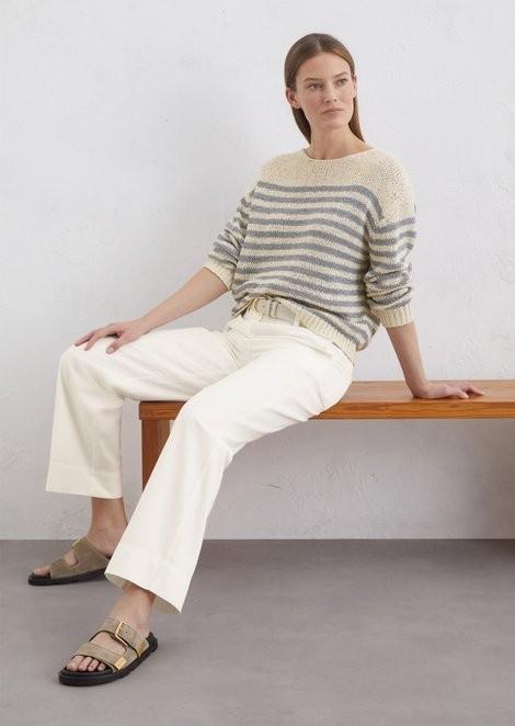 Image du produit Marc O'Polo Tricot rayé ample à rayures multicolores (XXL)