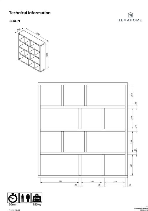 Produktbild Temahome Berlin (150 x 34 x 159 cm)