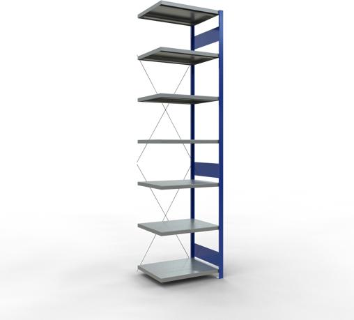 Produktbild Schulte Lagertechnik Stecksystem Anbauregal MULTIplus250 mit Kreuzstrebe