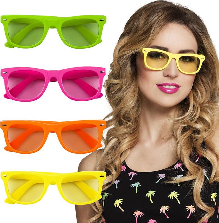 Image du produit Boland Lunettes de fête Dance, couleur néon