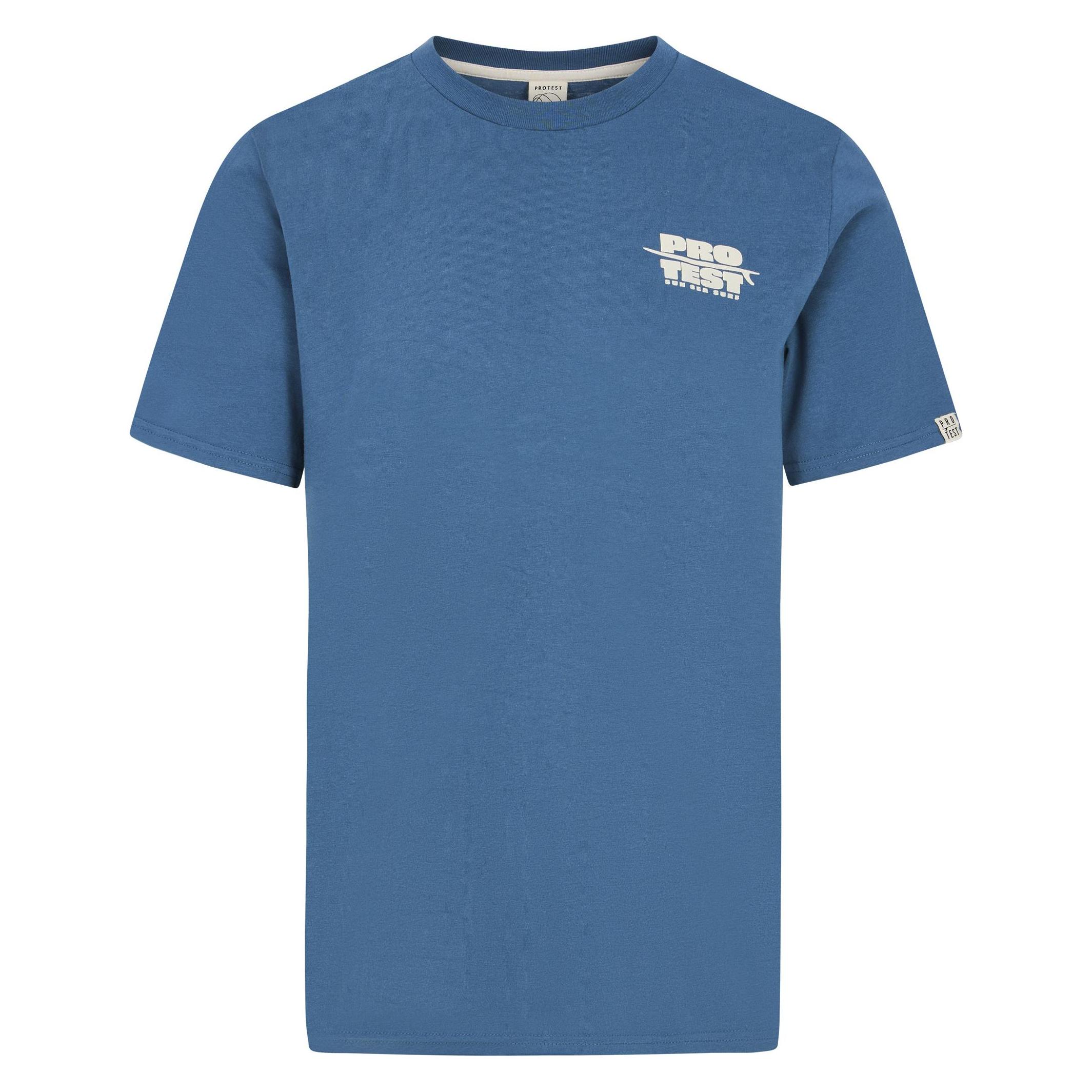 Protest, Herren, Shirts, Herren T-Shirt PRTBaio Blau, Blau, (L)