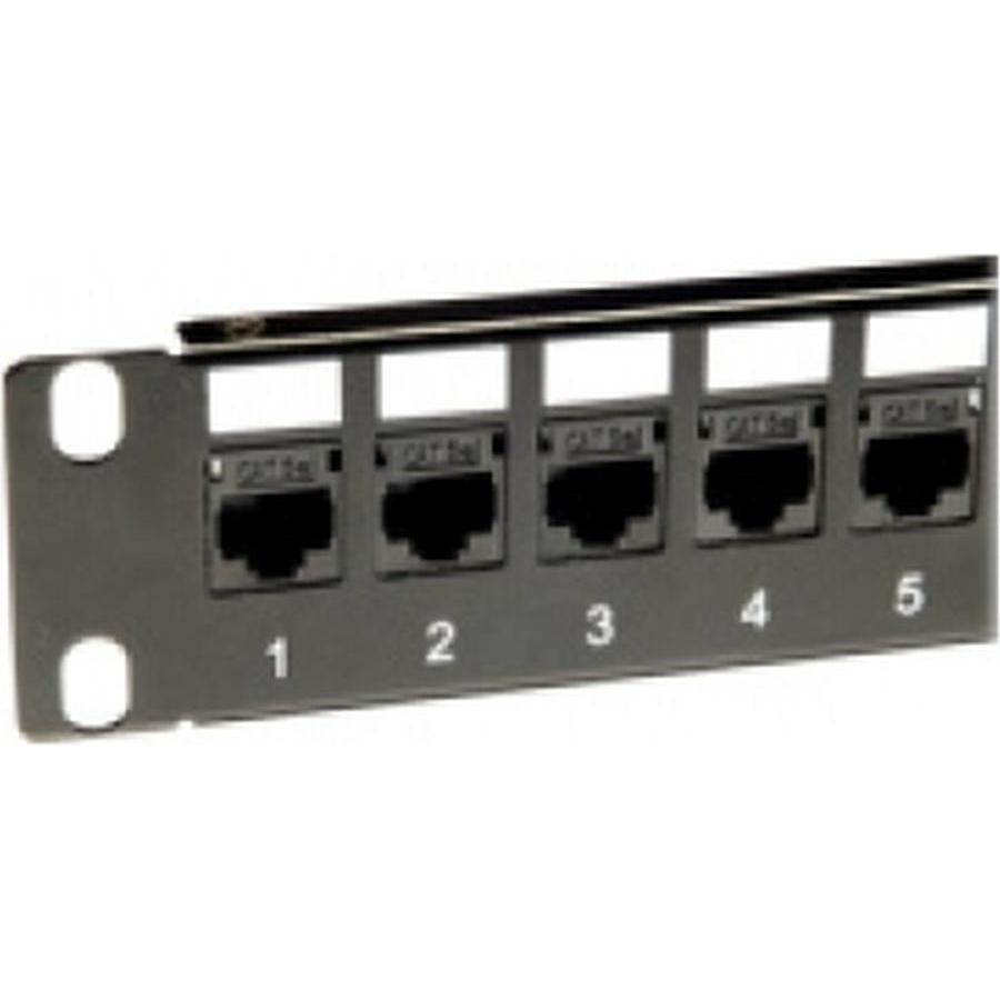 Panasonic 3SR-PATCH-24P 24 Port Patch Panel (Typ Keystone) schwarz inkl. 24 Koppler/Anschlussbuchsen